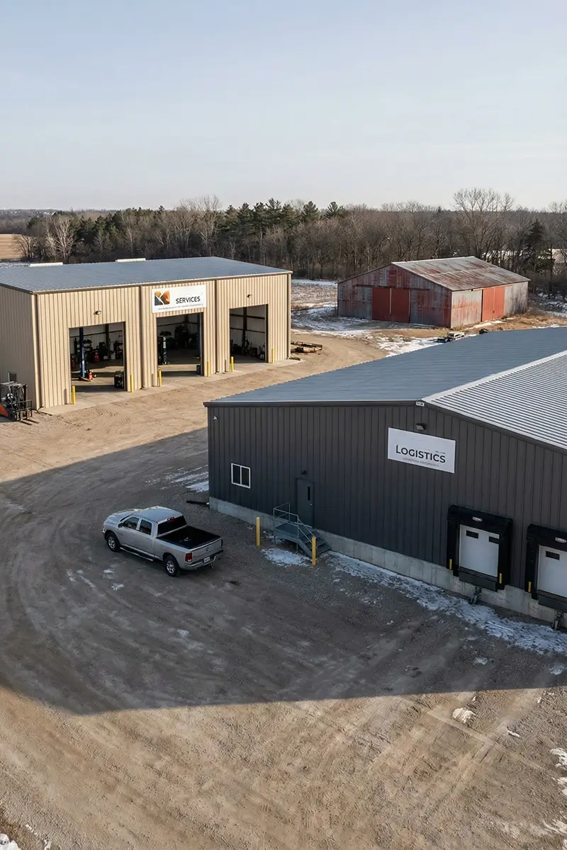 Prefabricated steel warehouse and logistics buildings engineered for Canadian site conditions