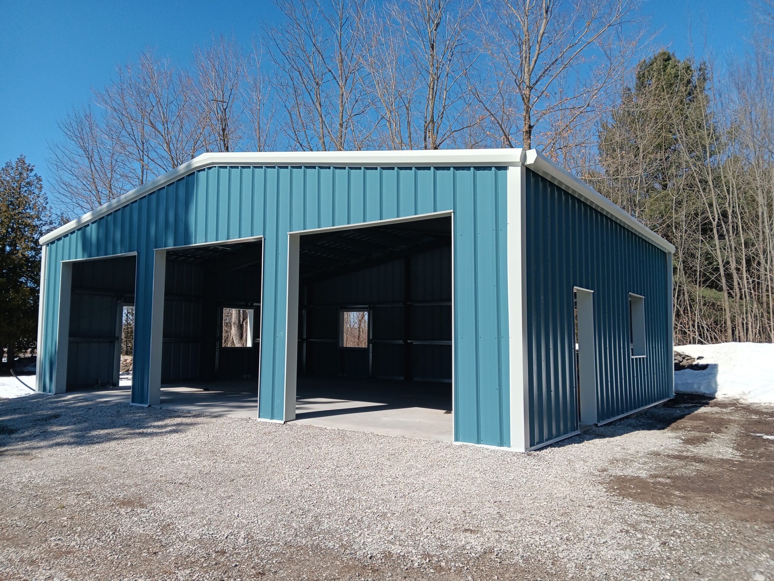 40 x 30 industrial steel building engineering project in Ontario