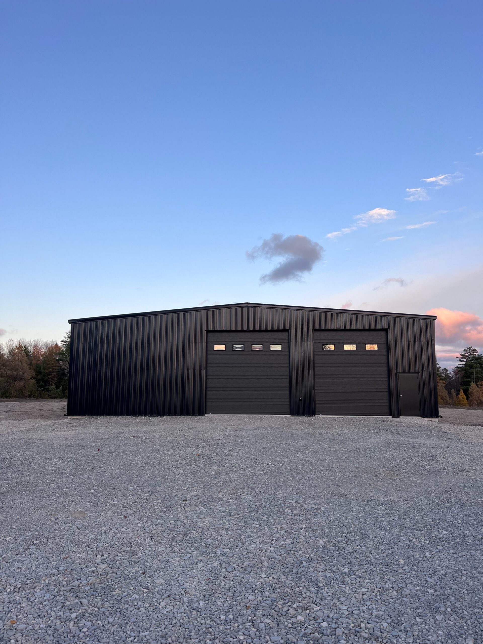 60 x 60 industrial cold storage steel building project in Ontario