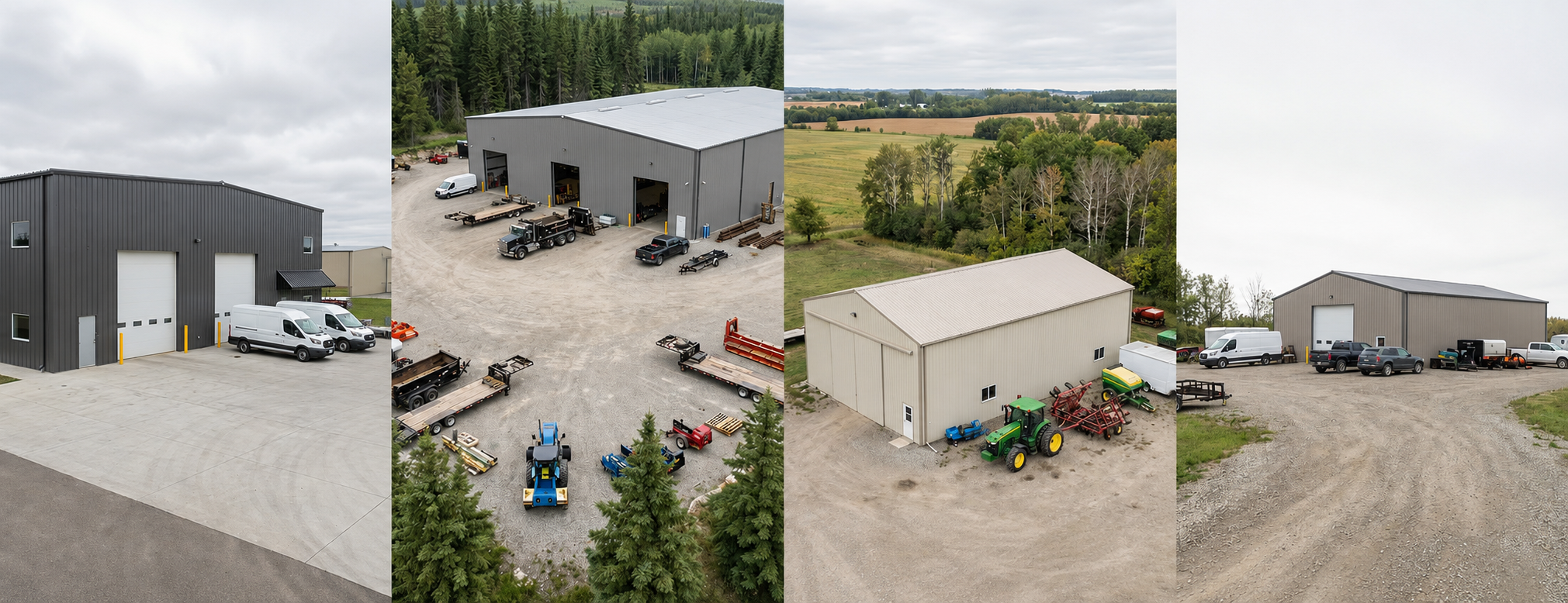 Steel building foundation engineering for commercial industrial and agricultural projects